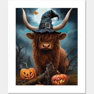 Trick Or treat - Highland Cow Posters and Art